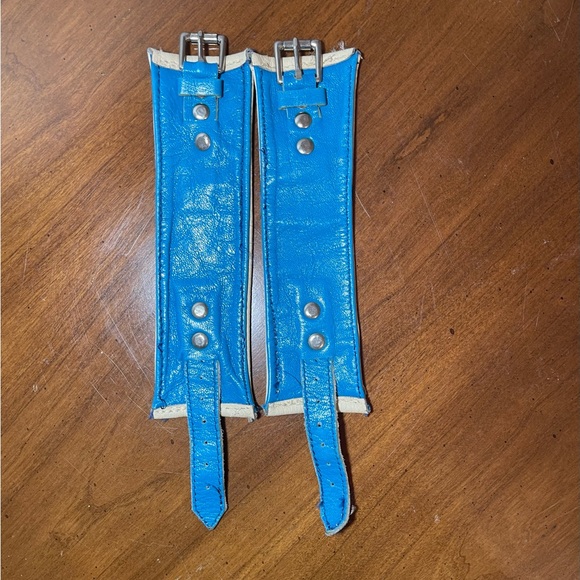 Electric Blue Handmade Leather Cuffs ⚡️💙 - Picture 3 of 6